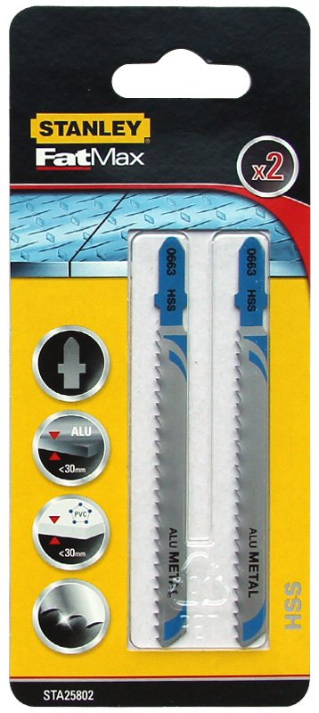 Stanley Brzeszczoty FATMAX do wyrzynarki T 2szt. do aluminium STA25802