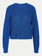 Swetry damskie - Noisy May Sweter Maysa 27021536 Niebieski Relaxed Fit - miniaturka - grafika 1