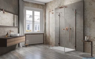 Radaway Essenza Pro Brushed Copper Kdj+S kabina 70x90x70cm lewa szczotkowana miedź 10097390-93-01L/10098070-01-01/10098070-01-01 - Kabiny prysznicowe - miniaturka - grafika 4