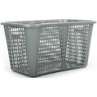 Kosze na bieliznę - Kosz na pranie 65 l srebrny ODELO - miniaturka - grafika 1