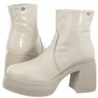 Botki damskie - Botki Beżowe 360601 Off White (BO88-a) Bottero - miniaturka - grafika 1