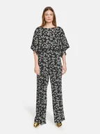 Spodnie damskie - TAIFUN Spodnie w kolorze czarnym - miniaturka - grafika 1