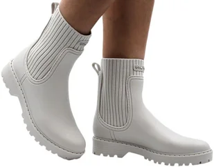 Trzewiki Unisa Aynar F22 Ivory Białe_TN - UNISA - Botki damskie - miniaturka - grafika 1