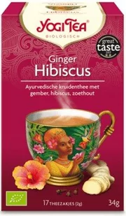 YOGI TEA YOGI TEA HERBATA GINGER HIBISCUS BIO 17x2G - Herbata - miniaturka - grafika 1