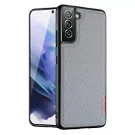 Etui i futerały do telefonów - Dux Ducis Fino etui pokrowiec pokryty nylonowym materiałem Samsung Galaxy S22+ (S22 Plus) niebieski - miniaturka - grafika 1