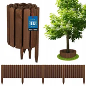 Ogrodzenia - OBRZEŻE PALISADA OGRODOWA 200X30CM PŁOTEK TRAWNIKOWY WBIJANY DREWNO BRĄZOWY - miniaturka - grafika 1