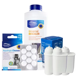Zestaw Philips - Filtr Philips Intenza+ CA6702 3szt, Uniwersalny Odkamieniacz 500ml, Cleaneo - Akcesoria i części do ekspresów do kawy - miniaturka - grafika 1