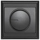 Wyłączniki światła i elektryczne - Abex Ściemniacz Luna czarny mat - miniaturka - grafika 1