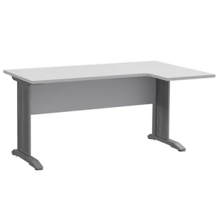 Białe prawostronne biurko narożne H4-G18 - Biurka - miniaturka - grafika 1