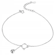 Bransoletki - Bransoletka na Nogę Kot Dzwoneczek Srebro 925 Bransoletki Trusky - miniaturka - grafika 1