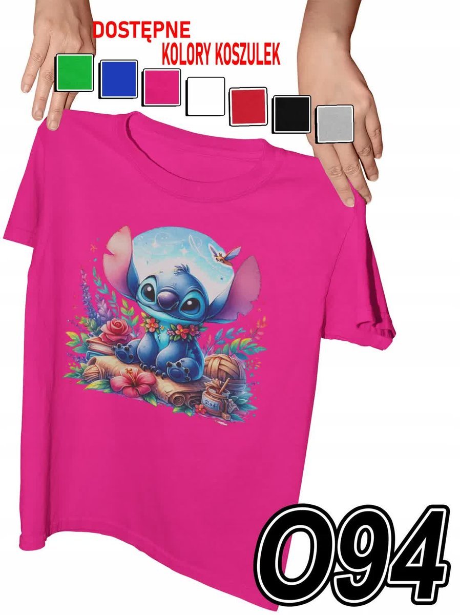 Koszulka Dziecięca Z Nadrukiem Lilo & Sticz Angel Różne Słodki - L 146-152