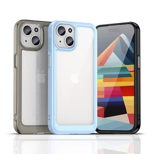 Wzmocnione etui z elastyczną ramką do iPhone 15 Plus Outer Space - czerwone - Etui i futerały do telefonów - miniaturka - grafika 4