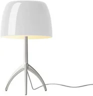 Lampy stojące - Foscarini - Lumiere Grande Lampa Stołowa E27 Aluminium/Biała Foscarini - miniaturka - grafika 1