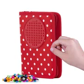 Piórniki - Pixe Crew Piórnik szkolny czerwony w białe kropki - miniaturka - grafika 1