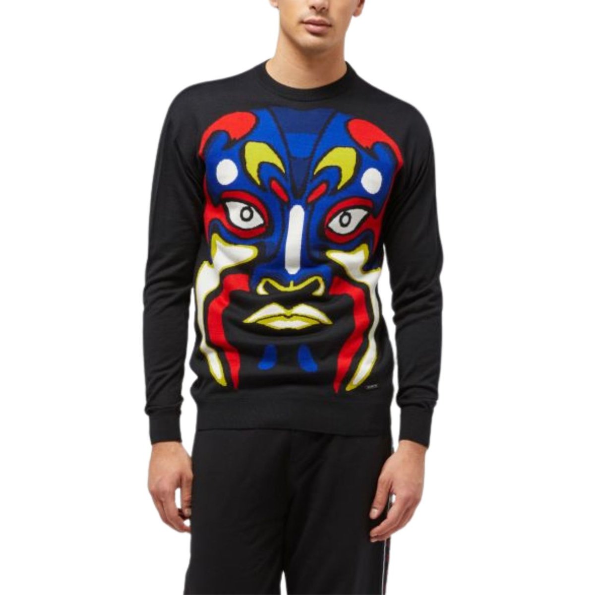 Sweter męski Custo Barcelona Maglia wełniany klasyczny maska-L