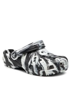 Crocs Klapki Classic Marbled Clog 207464 Czarny - Buty dla chłopców - miniaturka - grafika 1
