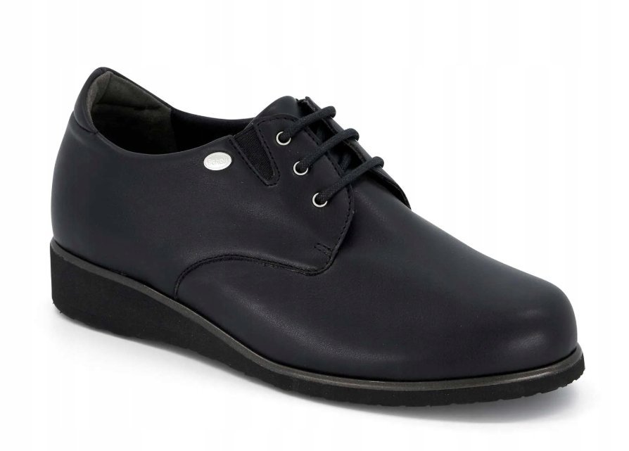 SCHOLL CZARNE PÓŁBUTY DAMSKIE SKÓRZANE CLASSIC FIONA SHOE 37 J8A