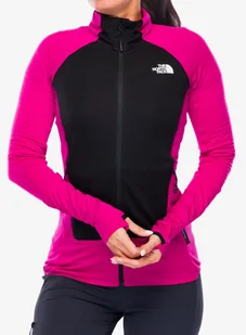 Polar damski The North Face Bolt Polartec Jacket - pink primrose/tnf black - Bluzy sportowe męskie - miniaturka - grafika 1