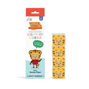 Kostki sensoryczne świecące w wodzie - Daniel Tygrysek - Zabawki do kąpieli - miniaturka - grafika 1