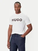 Koszulki męskie - HUGO T-Shirt Dulivio 50542737 Écru Regular Fit - miniaturka - grafika 1
