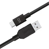 Kable USB - Kabel USB - USB-C XQISIT 49412 1 m Czarny - miniaturka - grafika 1