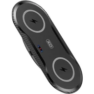 Ładowarki do telefonów - XO Ładowarka indukcyjna WX025 2w1 czarna 20W - miniaturka - grafika 1