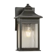 Lampy ogrodowe - Ardant Decor Kinkiet Livingston - kolor brązowy - QZ/LIVINGSTON2/S - miniaturka - grafika 1