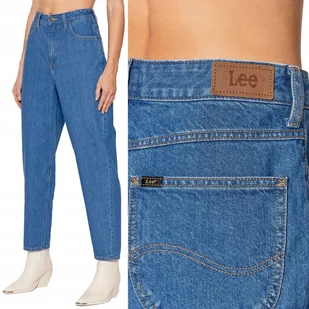 Lee STELLA TAPERED WYSOKI STAN MOM JEANS W31 L31 - Spodnie damskie - miniaturka - grafika 1