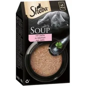 Mokra karma dla kotów - Sheba Soup 40 x 40 g Łosoś - miniaturka - grafika 1