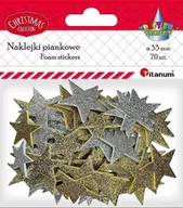 Zabawki kreatywne - Naklejki piankowe gwiazdki 33mm mix 70szt - miniaturka - grafika 1