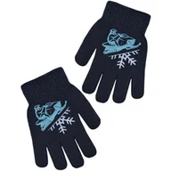 Rękawiczki dla dzieci - Chłopięce rękawiczki podwójne ciepłe Snow Board Noviti RZ023-B-01 Granatowe - miniaturka - grafika 1