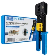 Narzędzia sieciowe - Zaciskarka przelotowa RJ45/RJ12/RJ11 PT-CT01 - miniaturka - grafika 1