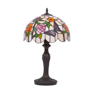 Ozdobna lampa stołowa z solidną podstawą K-G12835 z serii ROSE - Lampy stojące - miniaturka - grafika 1