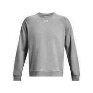 Bluzy męskie - Męska Bluza UNDER ARMOUR UA RIVAL FLEECE CREW 1379755-025 – Szary - miniaturka - grafika 1