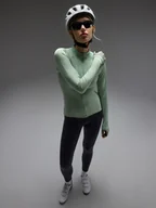 Spodenki rowerowe - 4F Legginsy rowerowe z żelowo-piankową wkładką i szelkami damskie - czarne XL - miniaturka - grafika 1