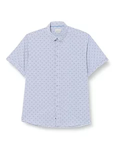 bugatti Męska koszula 9450-38805 z kołnierzykiem button-down, niebieska-350, regularna, Niebieski 350, 3XL - Koszule męskie - miniaturka - grafika 1