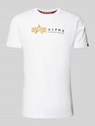 Koszulki męskie - T-shirt z nadrukiem z logo - miniaturka - grafika 1