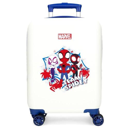 Joumma Marvel Spidey Team Walizka kabinowa niebieska 33 x 50 x 20 cm sztywne zapięcie szyfrowe ABS boczne zapięcie szyfrowe 28,4 kg 2 kg 4 koła podwójny bagaż ręczny, Niebieski, walizka kabinowa