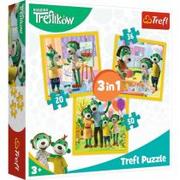 Puzzle - Trefl Puzzle 3w1 Rodzina ików Razem jest wesoło - miniaturka - grafika 1