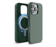Etui i futerały do telefonów - Elago Magnetic Leather do iPhone 16 Pro Midnight Green - miniaturka - grafika 1
