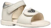 Buty dla dziewczynek - Geox B Verred - Sandały dla dziewczynek, szare (lt Grey), Rozmiar 20, Biały Lt Silver, 25 EU - miniaturka - grafika 1