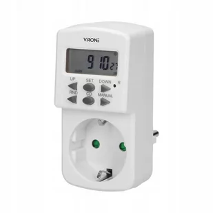 Orno Elektroniczny programator czasowy, MINI, 1800W, 8A, 10 programów, wersja Schuko - Wyłączniki światła i elektryczne - miniaturka - grafika 1