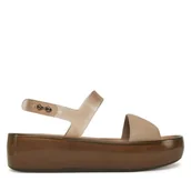 Sandały damskie - Sandały Melissa Float Platform 36066 Écru - miniaturka - grafika 1