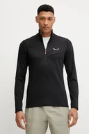 Bluzy męskie - Salewa bluza outdoorowa Puez Cammino męska kolor czarny gładka 00.0000029096 - miniaturka - grafika 1