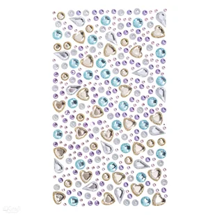 Kryształki samoprzylepne, 250 szt. pastel - Dekoratorstwo - miniaturka - grafika 1