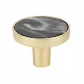 Klamki - Gałka meblowa Pearl 32 mm czarna - miniaturka - grafika 1