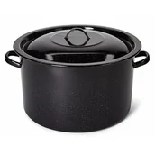 Garnki - Emalia Polska Pleszew Garnek emaliowany Polska Pleszew do słoików z pokrywką 32 cm 15 l - miniaturka - grafika 1