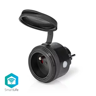 Gniazdko Smart Plug Nedis SmartLife, Wi-Fi, 3680 W, IP44 (WIFIPO110EBK) - Systemy inteligentnych domów - miniaturka - grafika 1