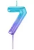 Świeczka 7 ombre - Kinder party - miniaturka - grafika 1