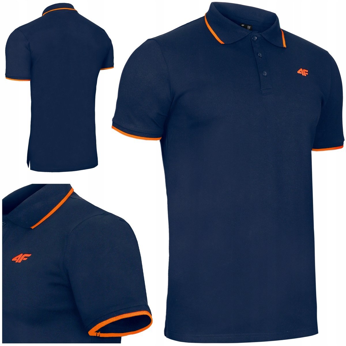 Koszulka Męska Polo 4F Polówka 0719 T-Shirt Podkoszulek Bluzka Sportowa L